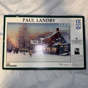 Paul Landry The Toymaker 1000 Piece Puzzle FX Schmid Greenwich Workshop Winter